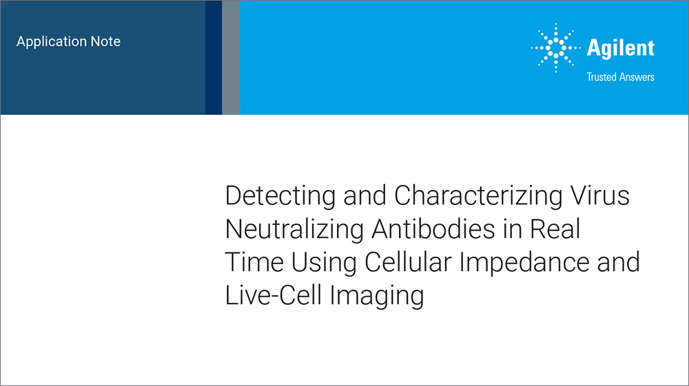 Detecting and Characterizing Virus Neutralizing Antibodies in Real Time Using Cellular Impedance and Live-Cell Imaging