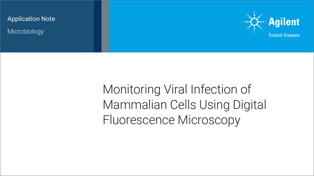 Monitoring Viral Infection of Mammalian Cells Using Digital Fluorescence Microscopy